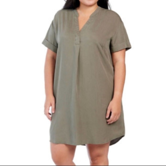 H&M Dresses & Skirts - H&M Viscose Tunic Green Midi Dress Size Medium